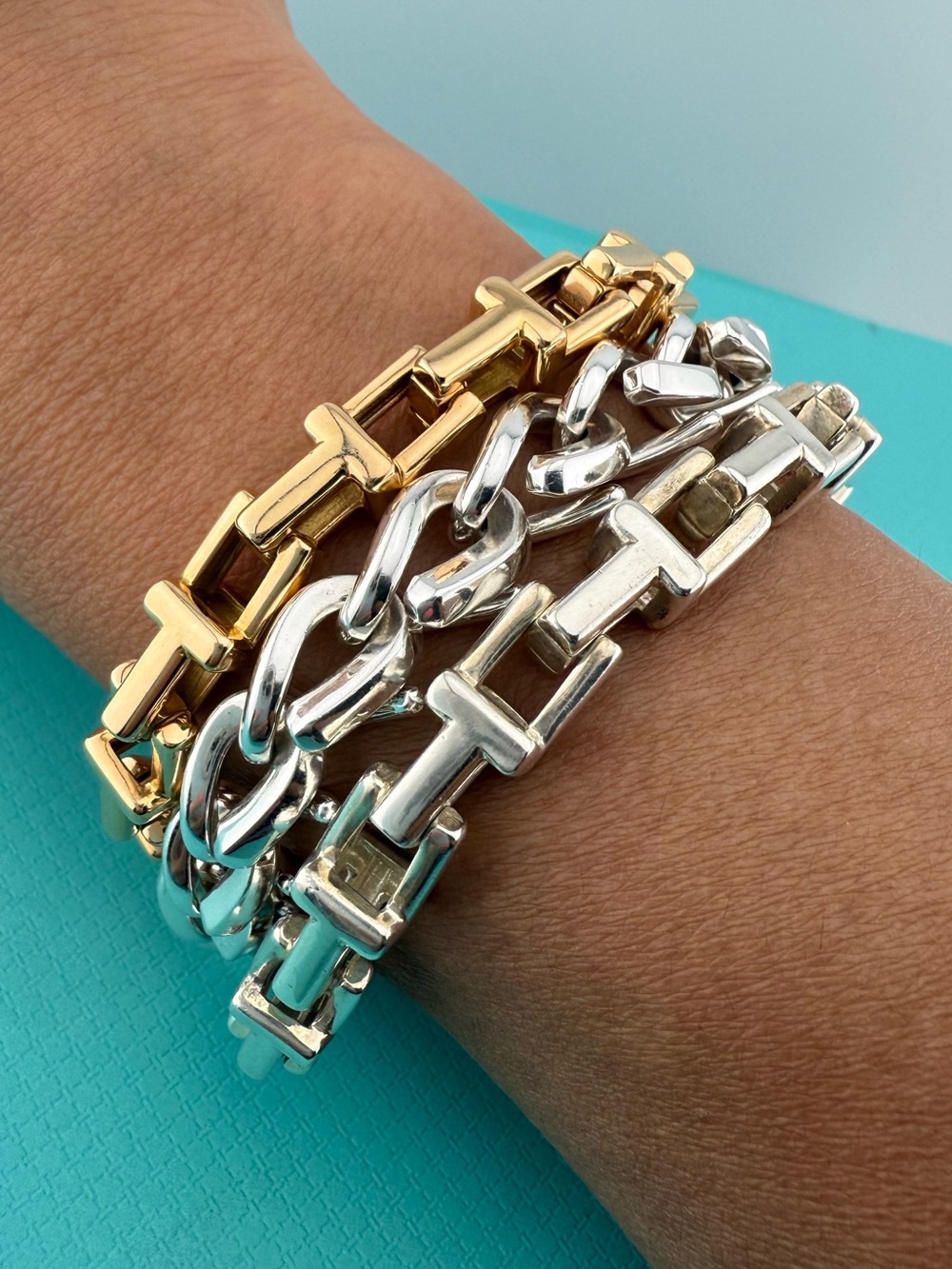 Tiffany Forge Medium Link Bracelet